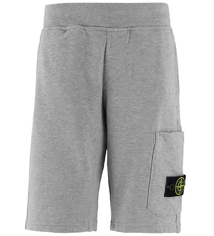 Stone Island Sweatshorts - Grijs Gevlekt