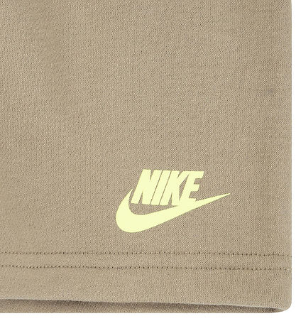 Nike Stuttbuxnasett - Stuttermabolur/Stuttbuxur - Fallhlíf Drapp