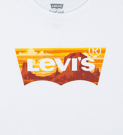 Levis Stuttermabolur - Bright White