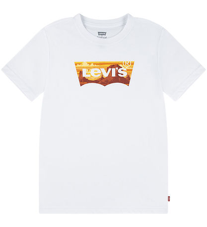 Levis Stuttermabolur - Bright White