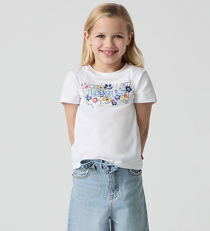 Levis Stuttermabolur - Bright White