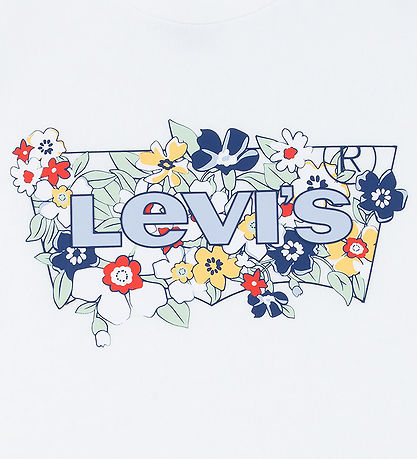 Levis Stuttermabolur - Bright White