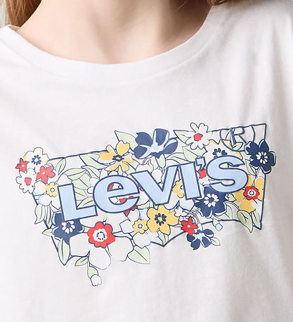 Levis Stuttermabolur - Bright White