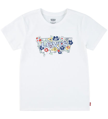 Levis Stuttermabolur - Bright White