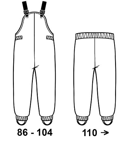 Lil' Atelier Regnföt M. axlaböndum - NmmLaDry10 - Sorg Dove M. P