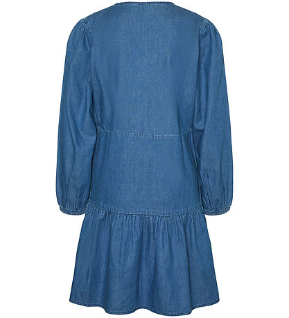 Vero Moda Girl Kjóll - VmDemi - Medium+ Blue Denim