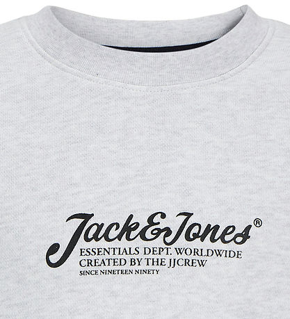 Jack & Jones Sweatshirt - JjBeau - White Melange