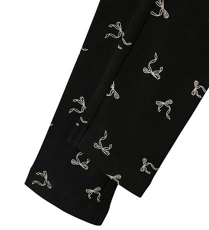 Name It Leggings - NkfVivian - Black/Bows