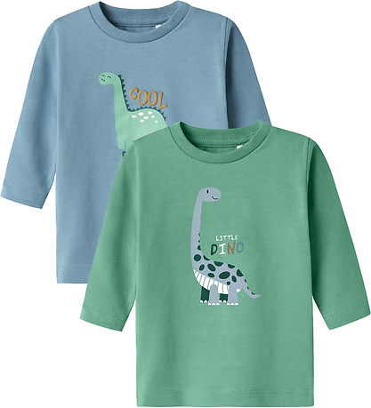 Name It Bluse - NbmDitlef - 2er Pack - Spring Lake/Creme De Ment