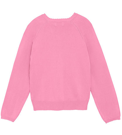 Creamie Cardigan - Prjónað - Pointelle - Rósablóm