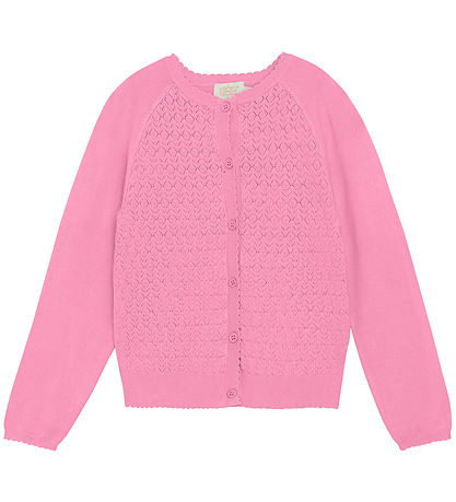 Creamie Cardigan - Prjónað - Pointelle - Rósablóm