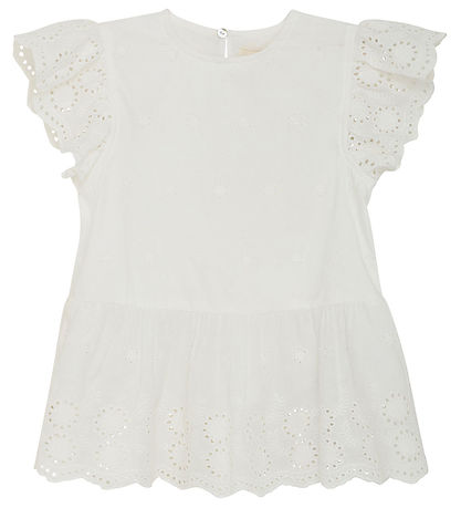 Creamie Topp - Broderi - Cloud