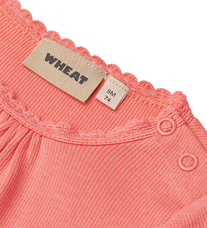 Wheat Bodysuit L/æ - Rib - Lotta - Light Coral