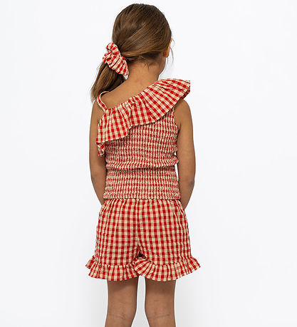 The New Shorts - TnNally - Poppy Red Check