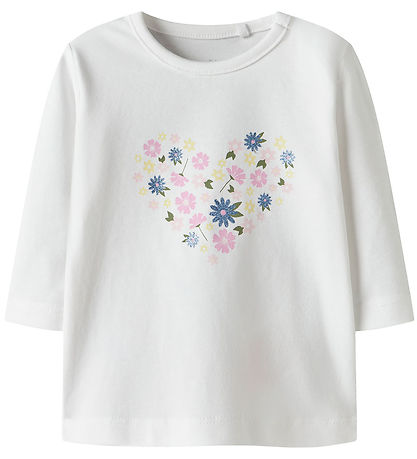 Name It Bluse - NbfVubie - Bright White/Heart