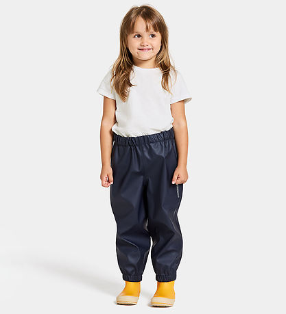 Didriksons Rain Pants - PU - Midjeman - Navy