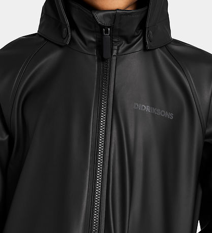 Didriksons Rain Jacket - PU - Giga - Black