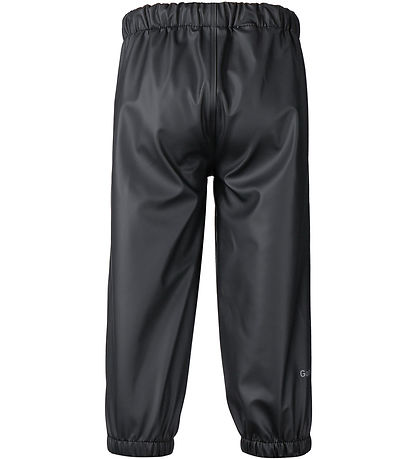 Didriksons Rain Pants - PU - Midjeman - Black