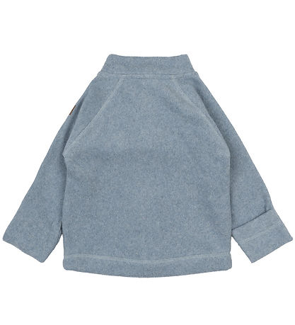 Mikk-Line Fleece Jacket - Faded Denim Melange