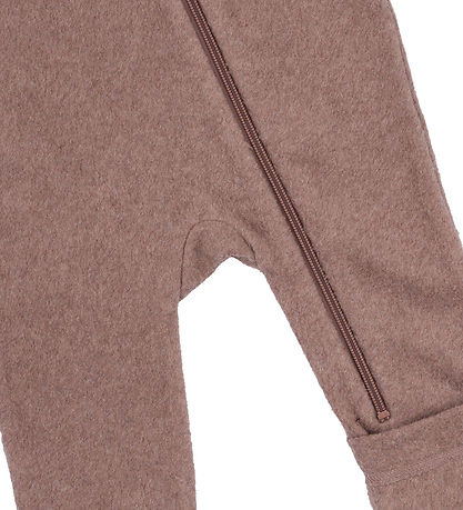Mikk-Line Fleece Suit - Burlwood Melange