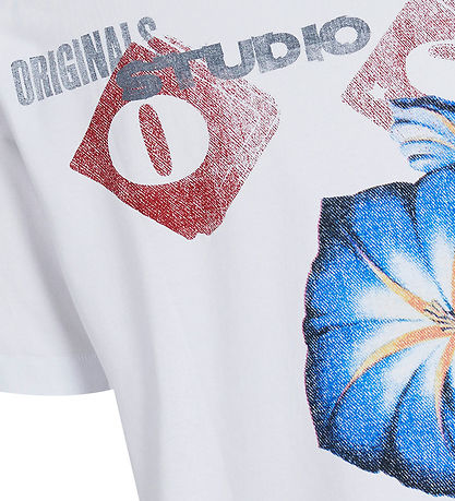 Jack & Jones Stuttermabolur - JorRetiro - Bright White