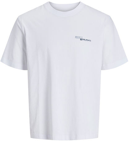Jack & Jones Stuttermabolur - JorRetiro - Bright White