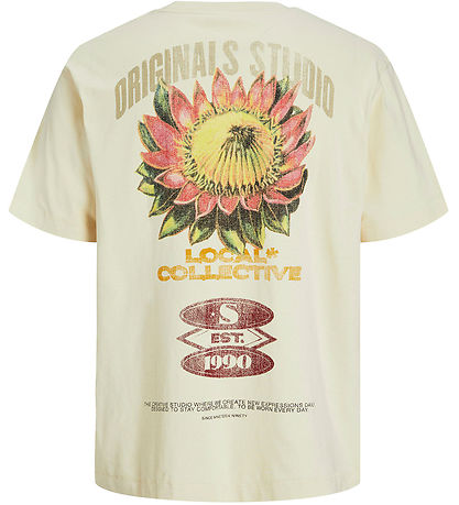 Jack & Jones Stuttermabolur - JorRetiro - Antique White