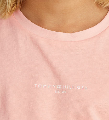 Tommy Hilfiger Stuttermabolur - Mini Corp - Coral Ice