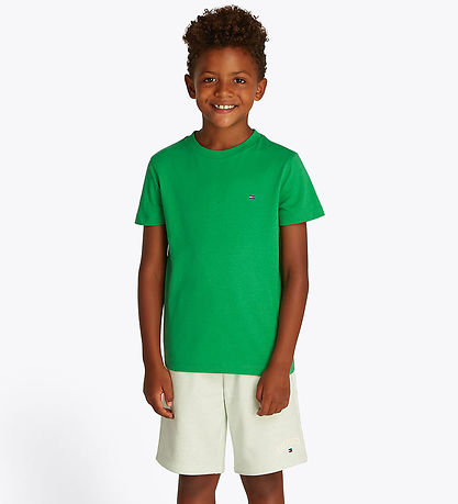 Tommy Hilfiger Stuttermabolur - Essential - Geislandi Green