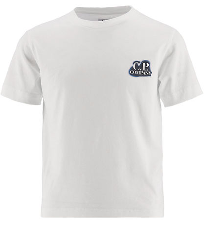 C.P. Company Stuttermabolur - Grisja White M. Blátt