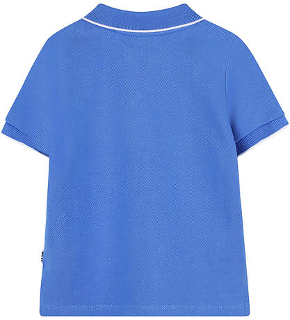 BOSS Polo - Piqué - Blár