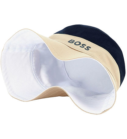 BOSS Sommerhut - Umkehrbar - Weiß/Sand/Navy