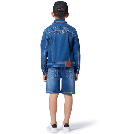 Zadig & Voltaire Jeansshorts - Bob - Borsta/Stone Trycka