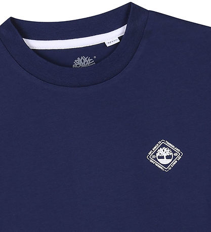 Timberland Stuttermabolur - Miðalda Blue