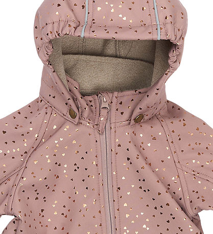 Mikk-Line Softshell Suit w. Fleece - Recycled - Twilight Mauve M