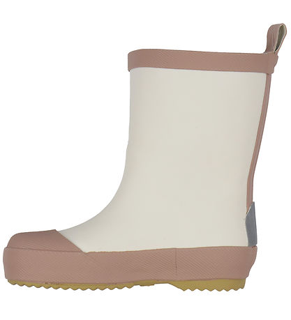 Mikk-Line Rubber Boots - Rainbow Patch - White Swan