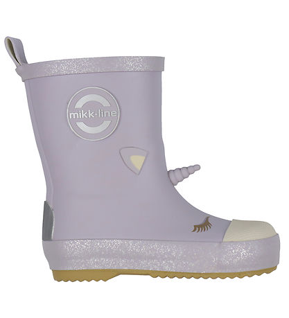 Mikk-Line Rubber Boots - 3D Unicorn - Lavender Aura