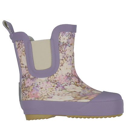 Mikk-Line Rubber Boots - Card AOP - Dusk