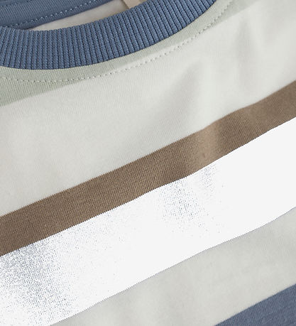 Minymo Bluse - Flint Stone/Weiß m. Streifen