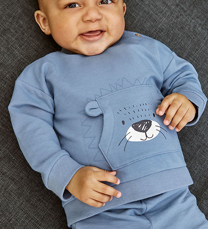 Minymo Sweatshirt - Flint Stone w. Print