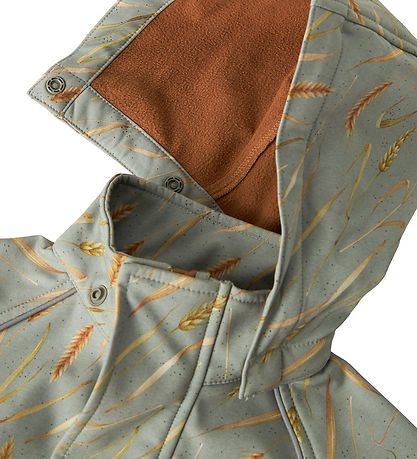 Name It Softshell Jacket w. Fleece - NmmAlfa08 - Shadow/Field