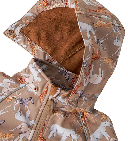 Name It Softshell Jacket w. Fleece - NmnAlfa08 - Mountain Trail/