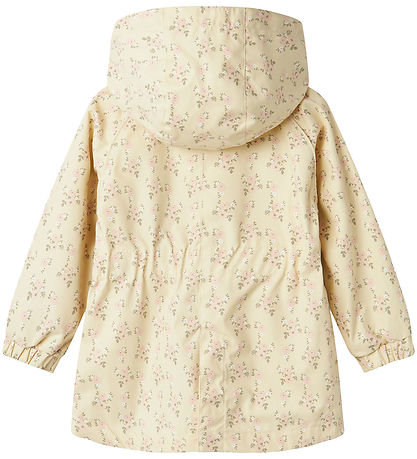 Lil' Atelier Lightweight Jacket - NmfGerda - Bleached Sand w. Fl
