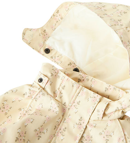 Lil' Atelier Lightweight Jacket - NmfGerda - Bleached Sand w. Fl