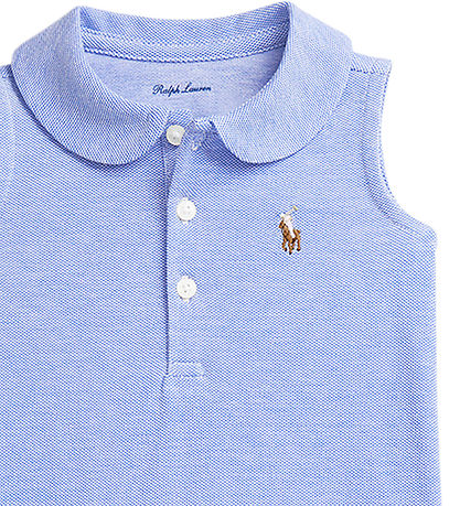 Polo Ralph Lauren Kleid m. Bloomers - Blau/Weiß