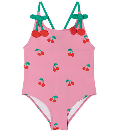 Stella McCartney Kids Sundföt - UV50+ - Bleikt M. Kirsuber