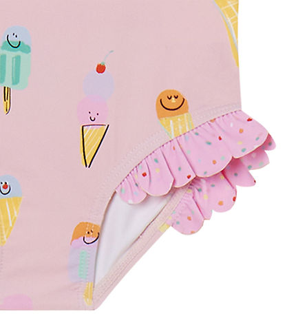 Stella McCartney Kids Sundföt - UV50+ - Bleikt M. Ís