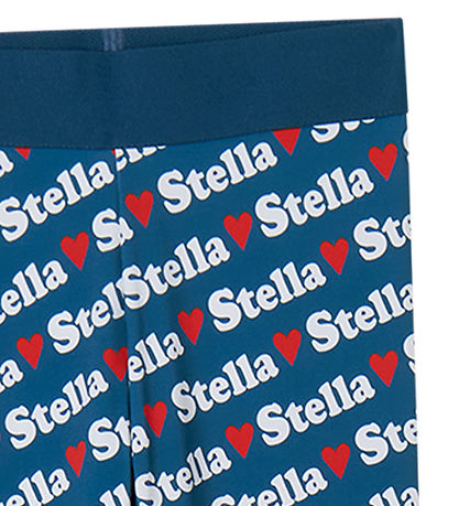 Stella McCartney Kids Leggings - Blau m. Weiß/Rot