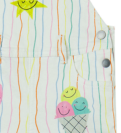 Stella McCartney Kids Overalls - White w. Stripes/Ice