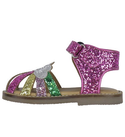 Konges Sløjd Sandalen - Rainbow - Flamingo Feder